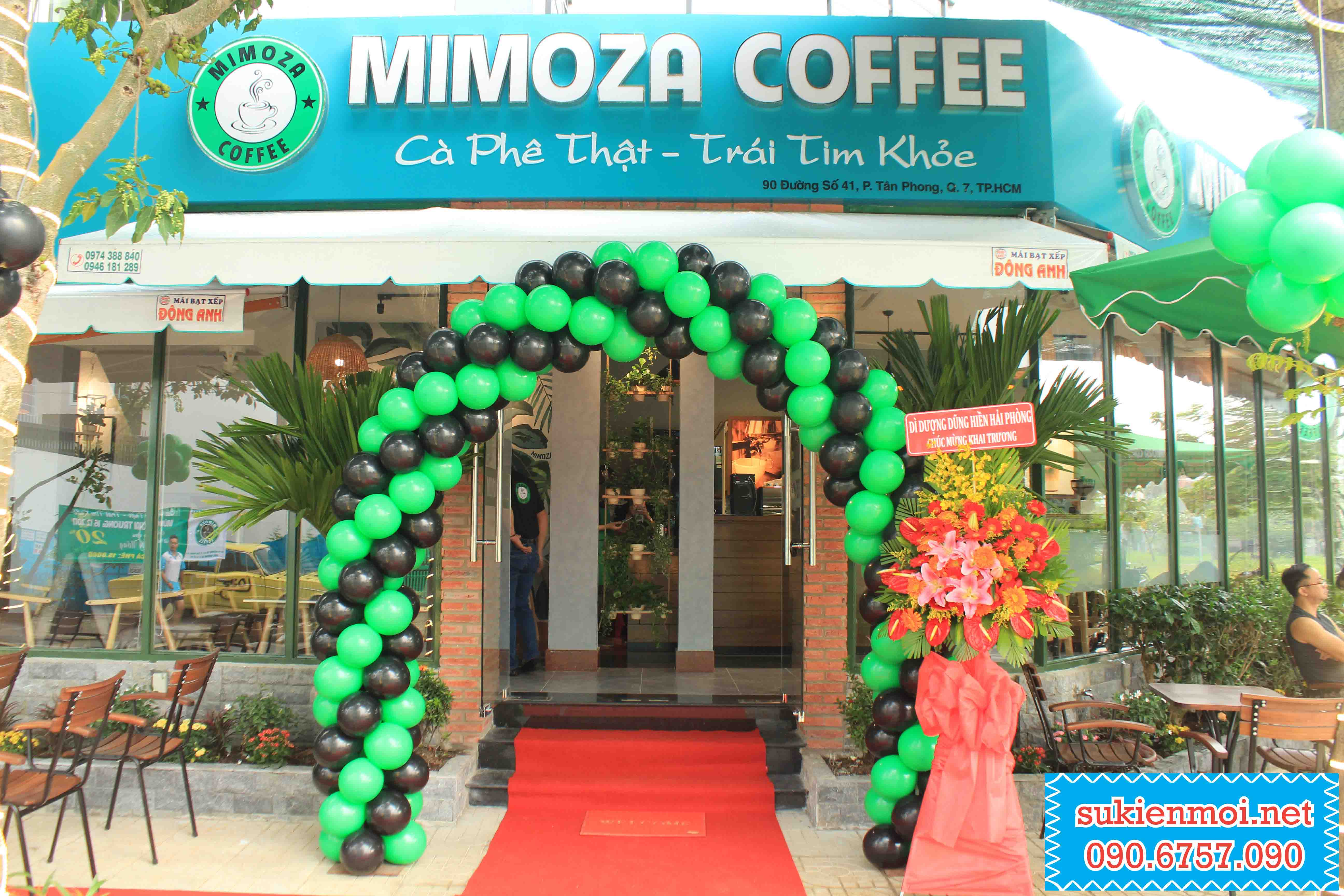 Tổ chức khai trương Coffee MIMOZA quận 7